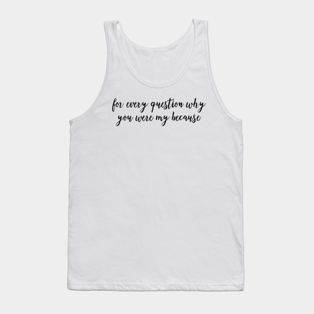 One Direction quote Louis little things Tank Top by emmamarlene